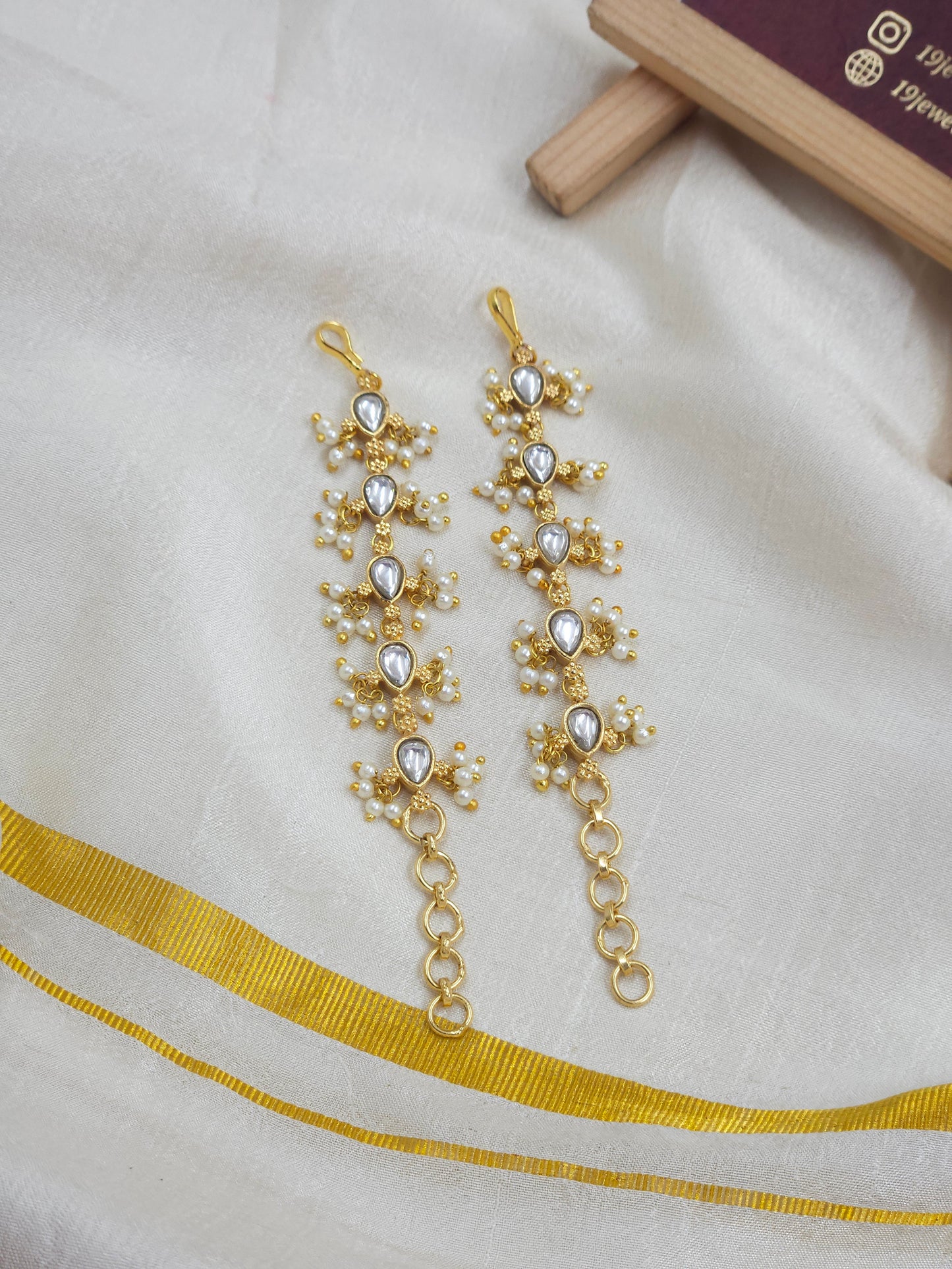 Jadau Ear chain | kannauti Ea164-F15