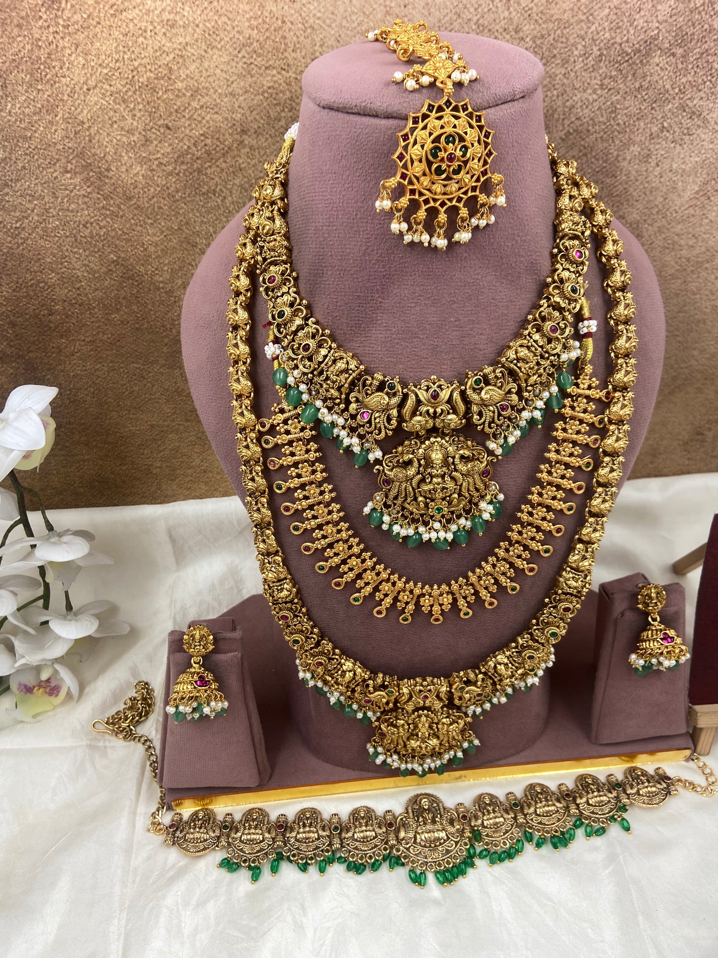 Semi bridal jewellery Sb802