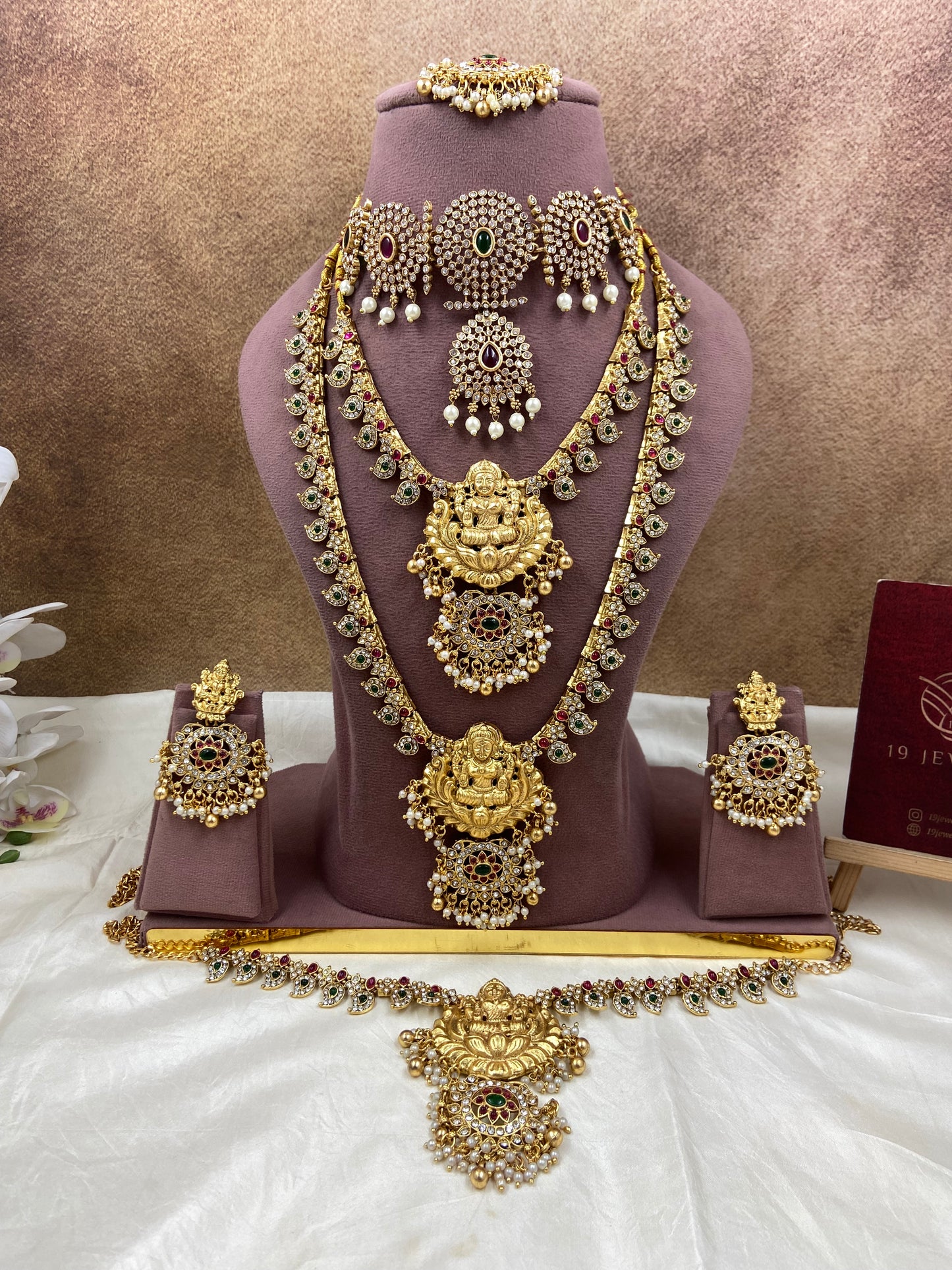 Semi bridal jewellery Sb765-E17-B17