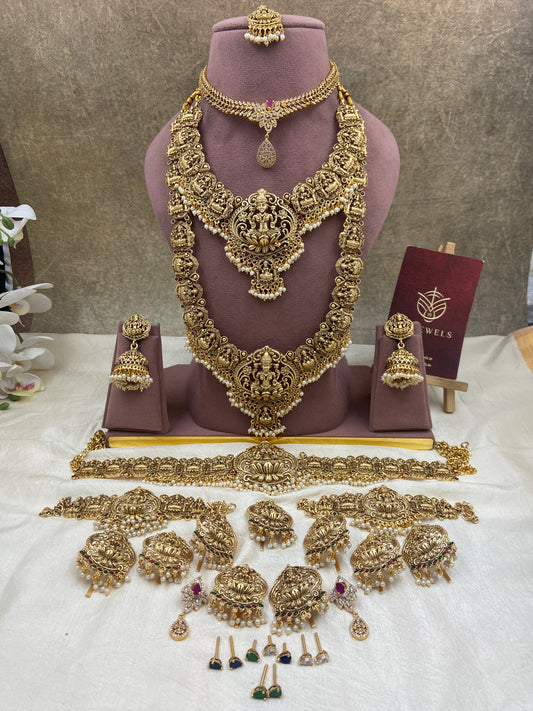 Full bridal jewellery with interchangeable necklace Br230