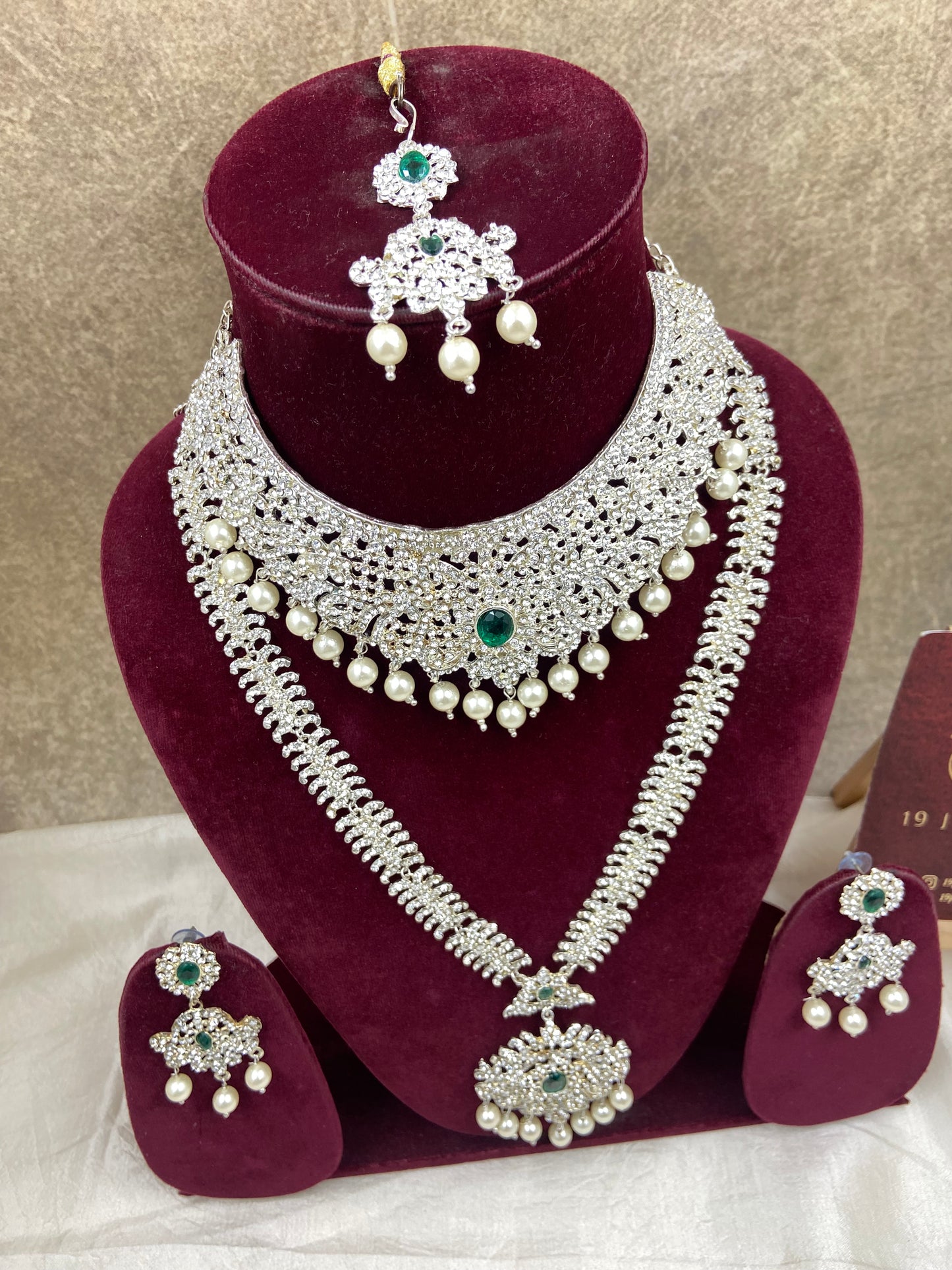 Stone Combo necklace haram Sb664-G4