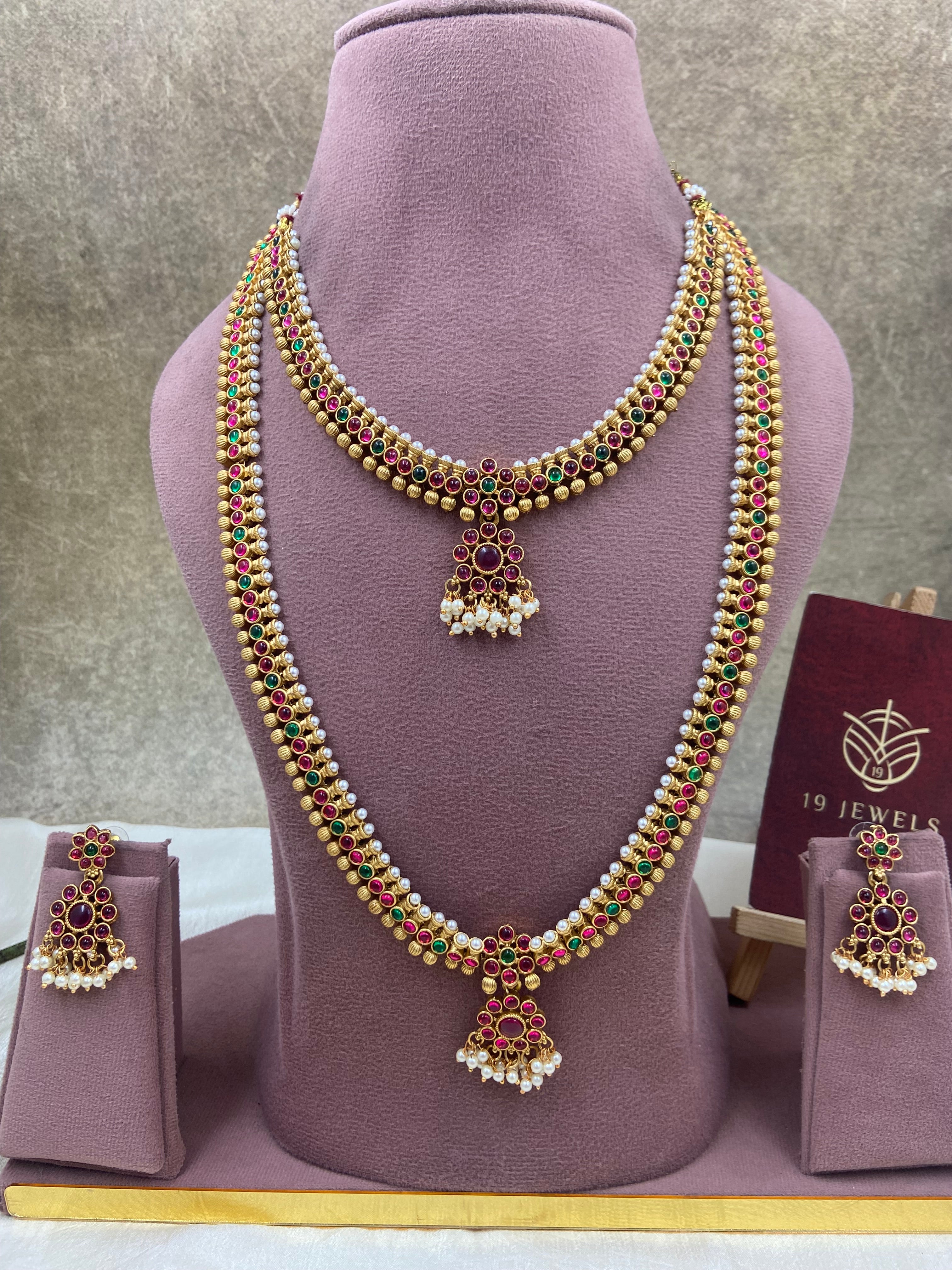 Traditional kempu type combo sb220-G6 – 19 Jewels