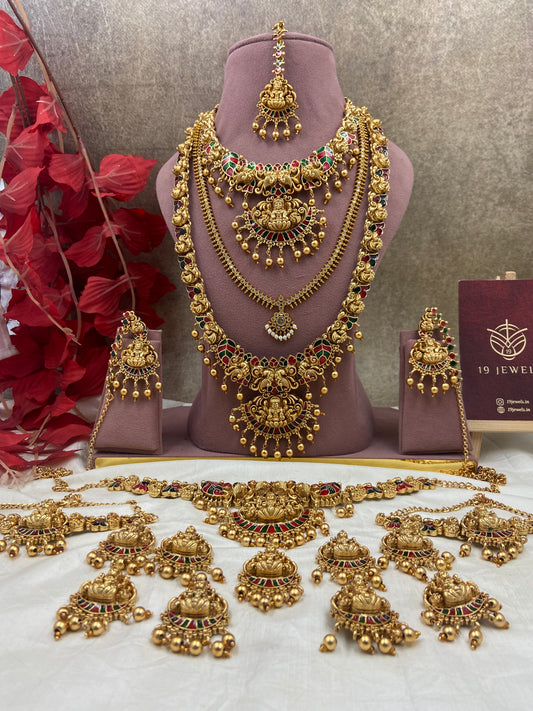 Enamel embossed model full bridal jewellery Br182