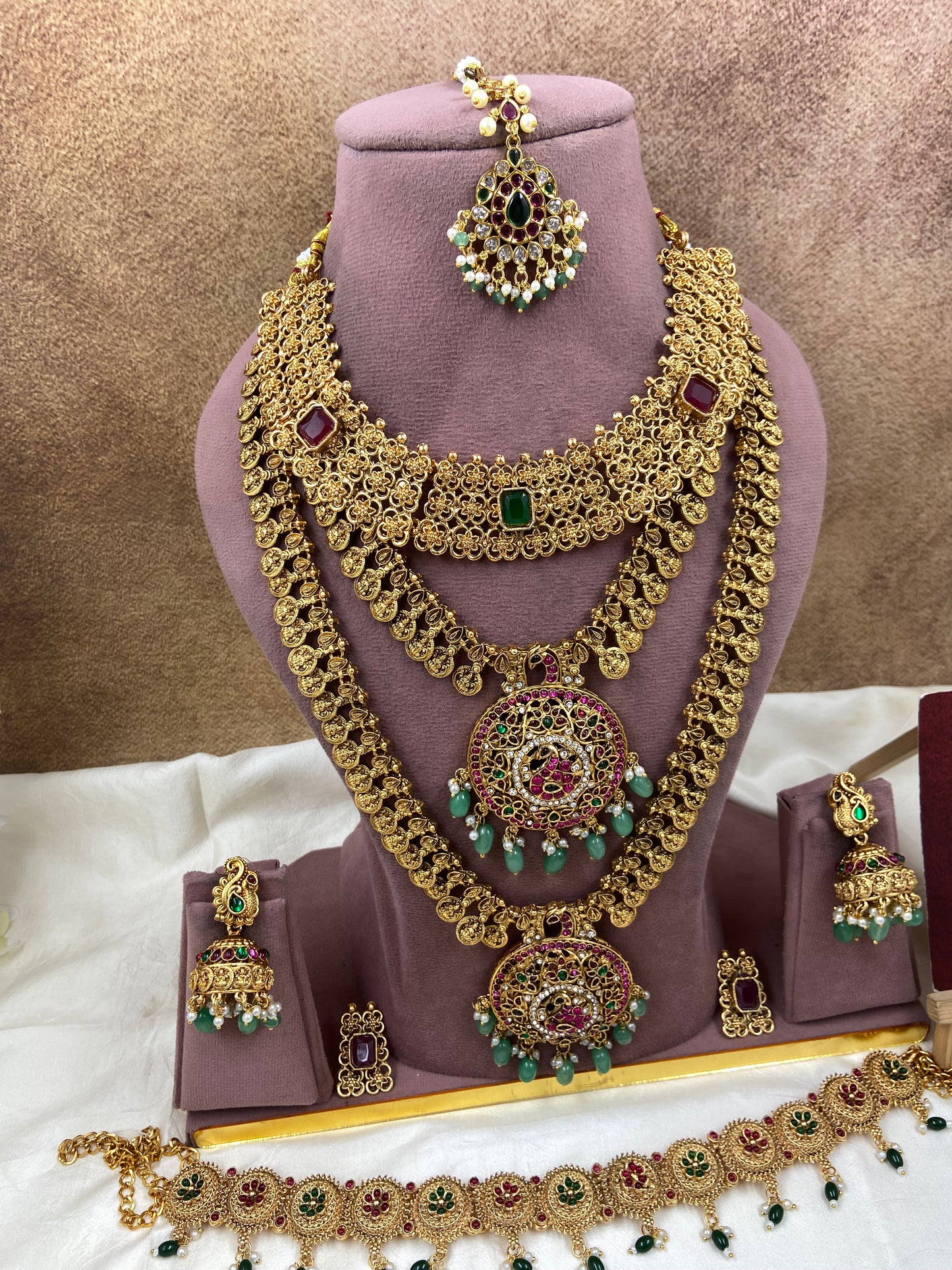 Semi bridal jewellery Sb747-A1-D6