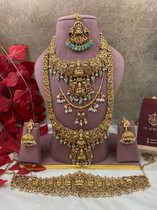 Lite green semi bridal jewellery Sb559