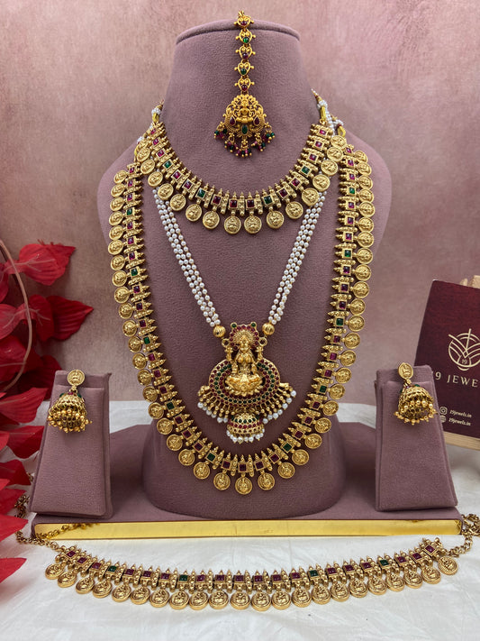 Coin semi bridal jewellery Sb586
