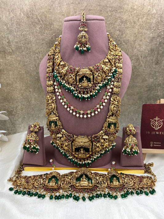 Grand temple semi bridal jewellery Sb697