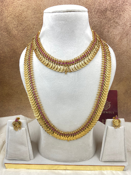 Coin combo necklace haram set Sb815-D23