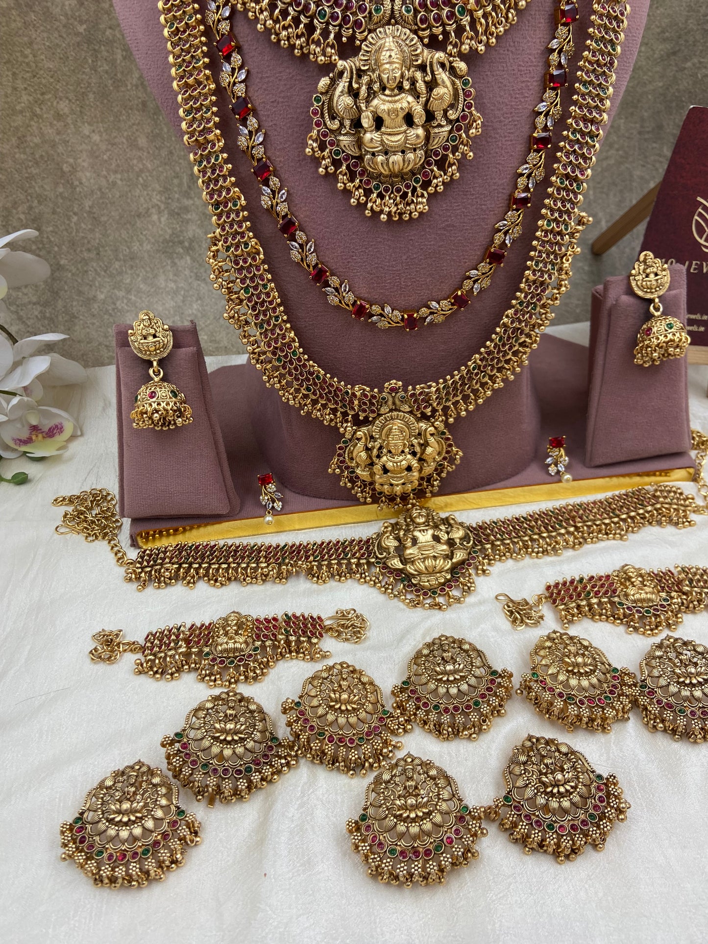 Kempu full bridal jewellery Br217