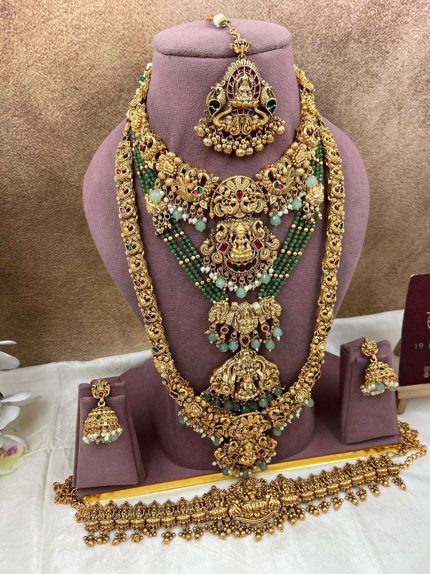 Semi bridal jewellery Sb763-G8-C5