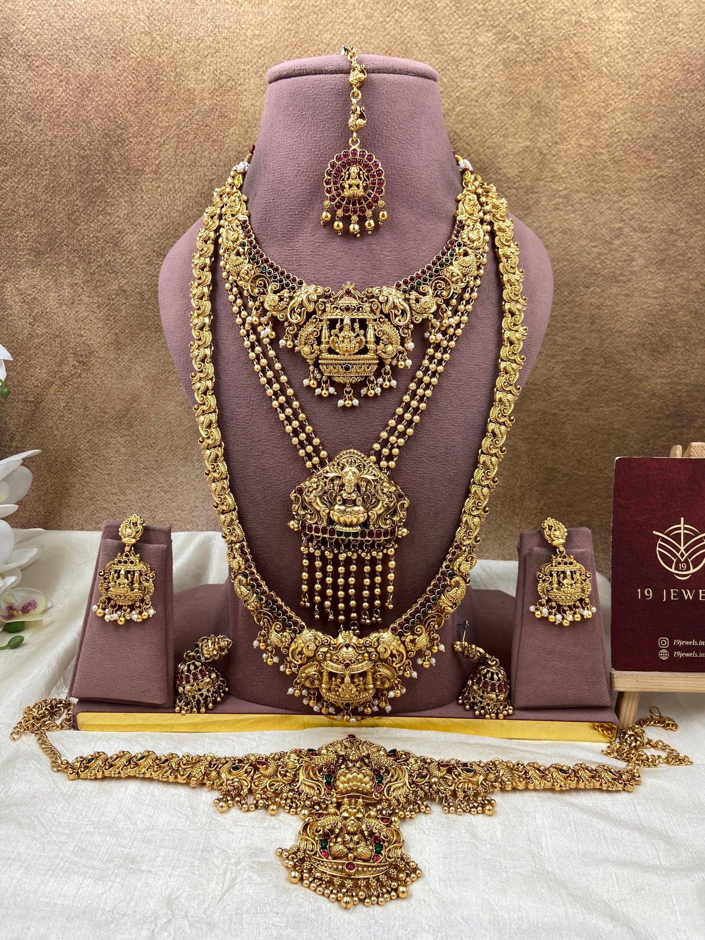 Semi bridal jewellery Sb726-G1-B15