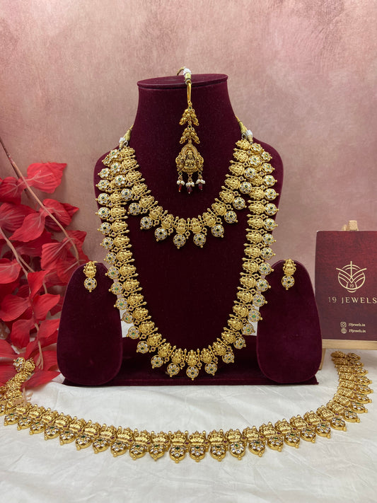 Cz premium coin semi bridal jewellery Sb534