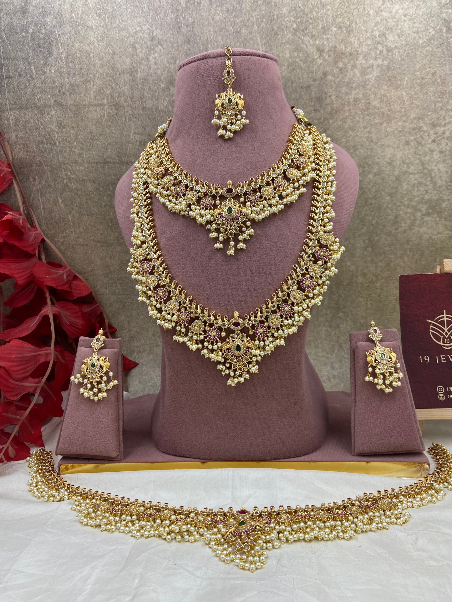Premium Gutapussalu semi bridal jewellery Sb822-E14