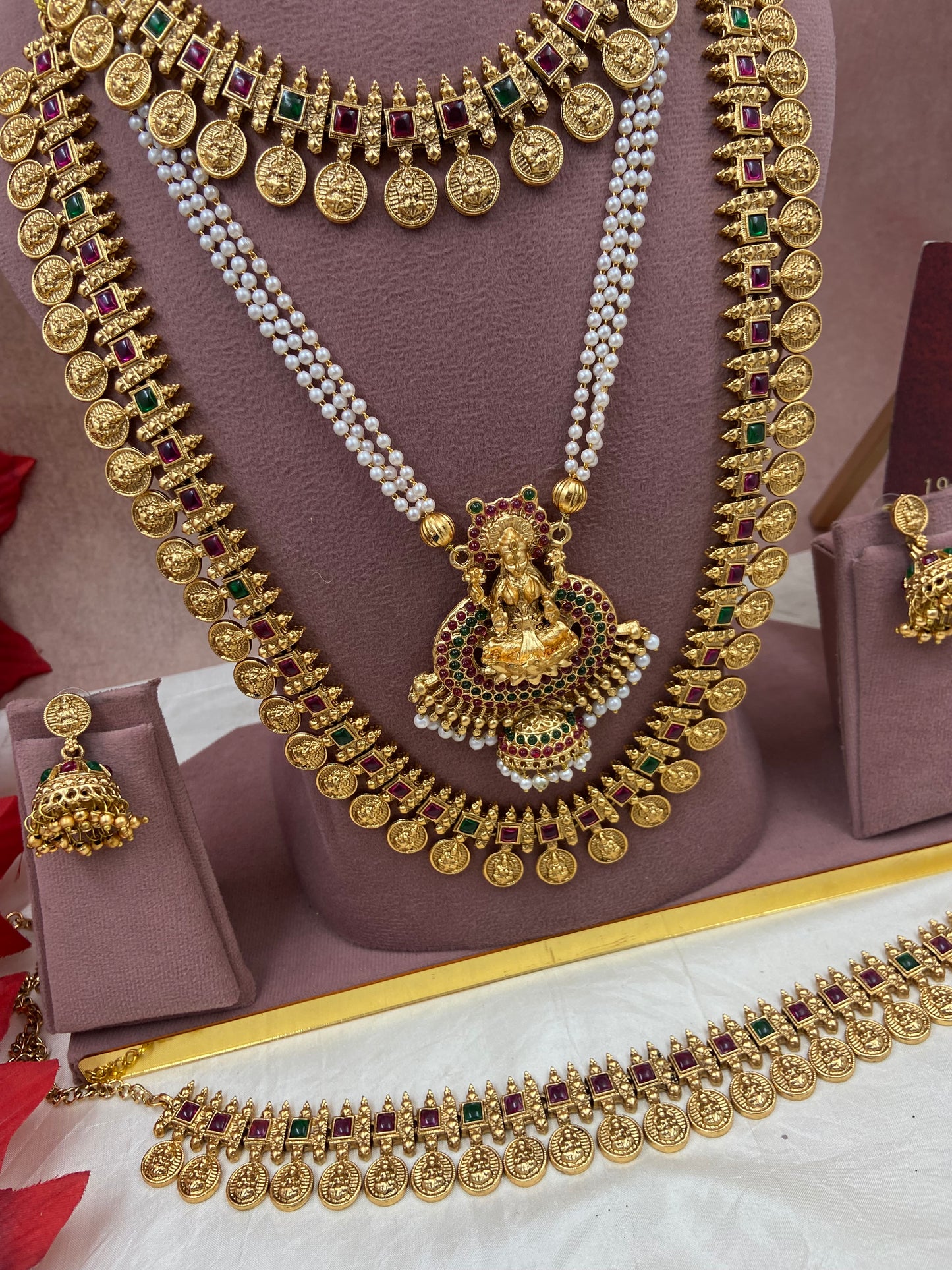 Coin semi bridal jewellery Sb586
