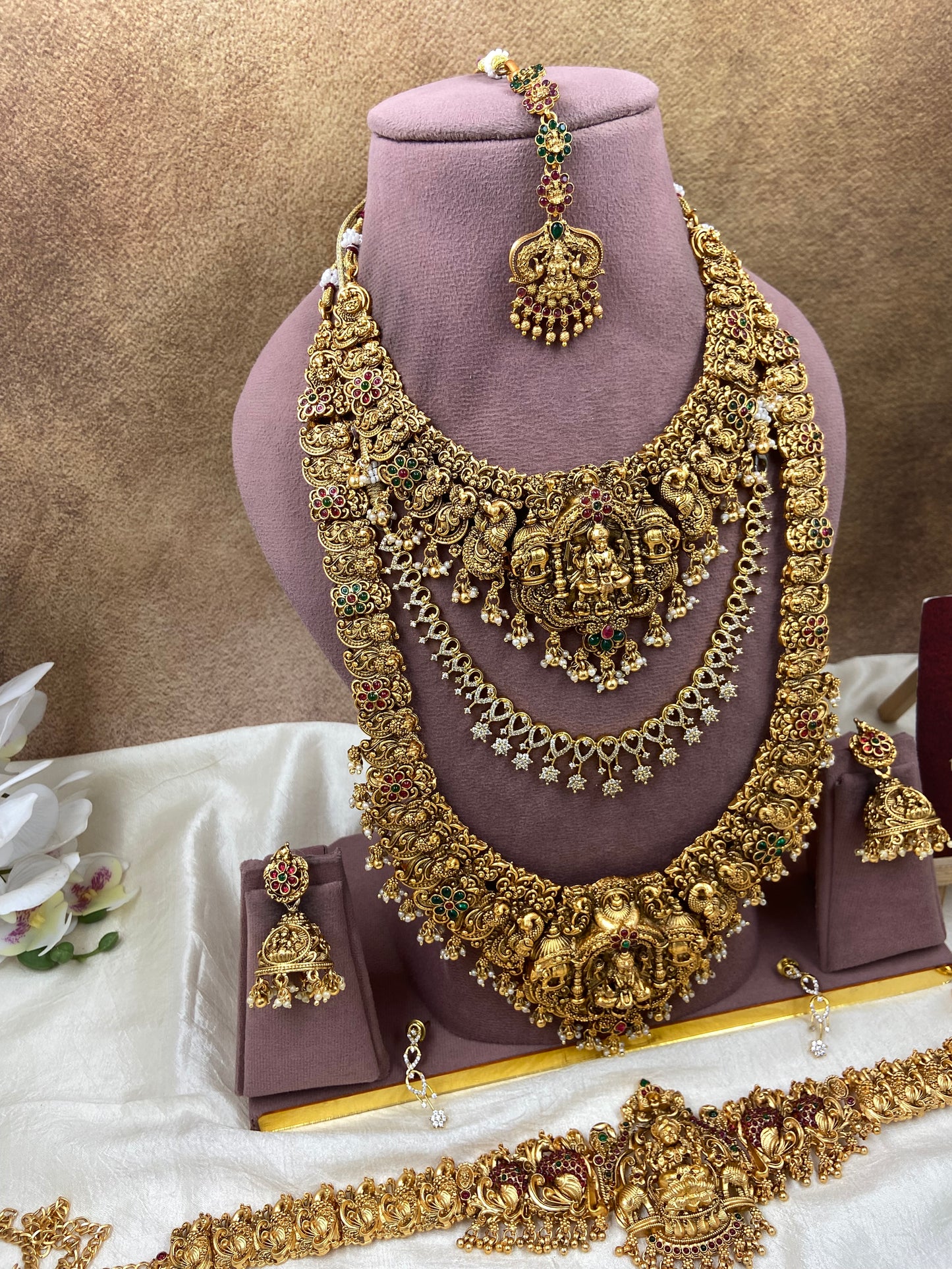 Grand semi bridal Jewellery Sb724-G1-B5