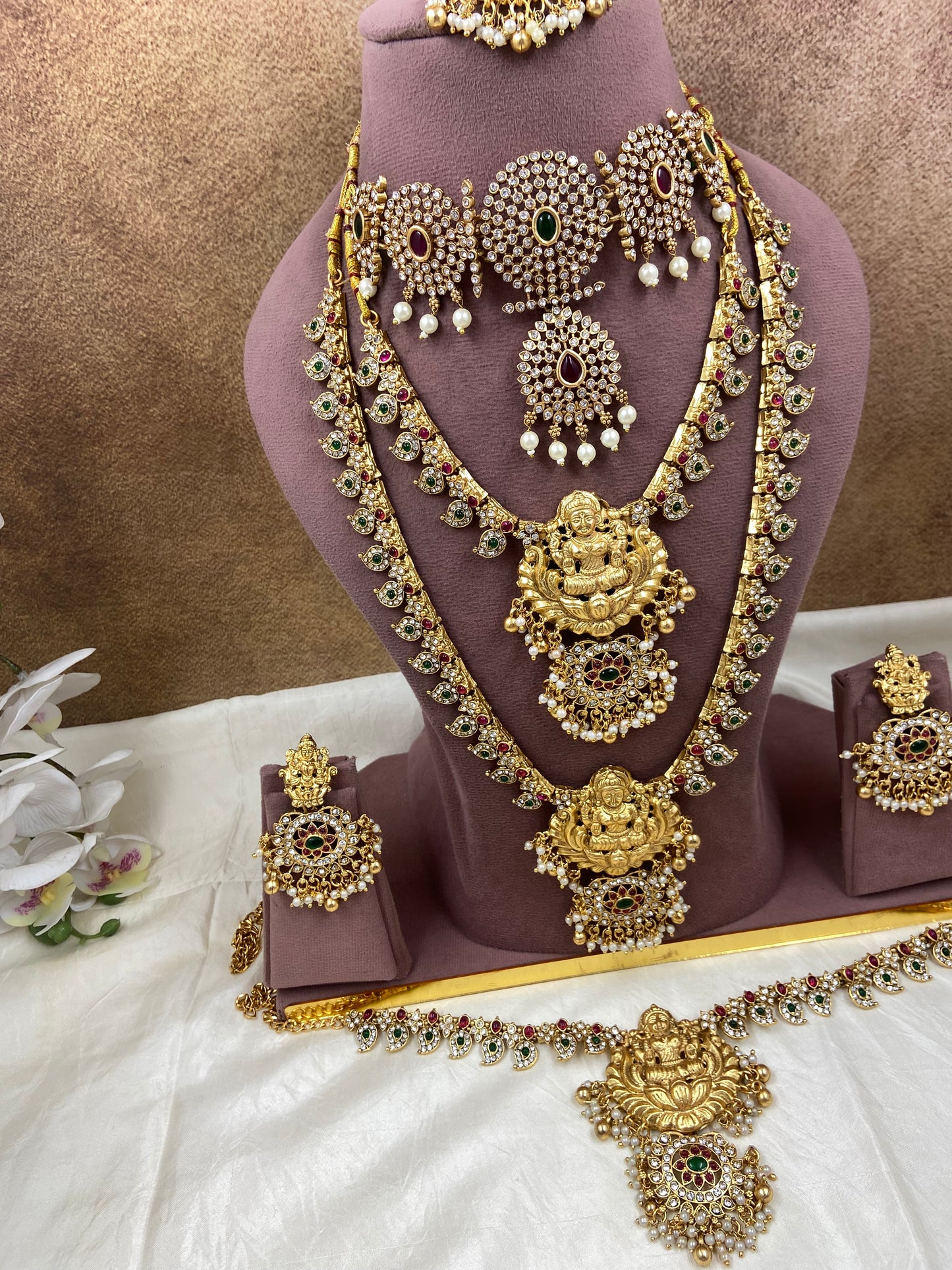 Semi bridal jewellery Sb765-E17-B17