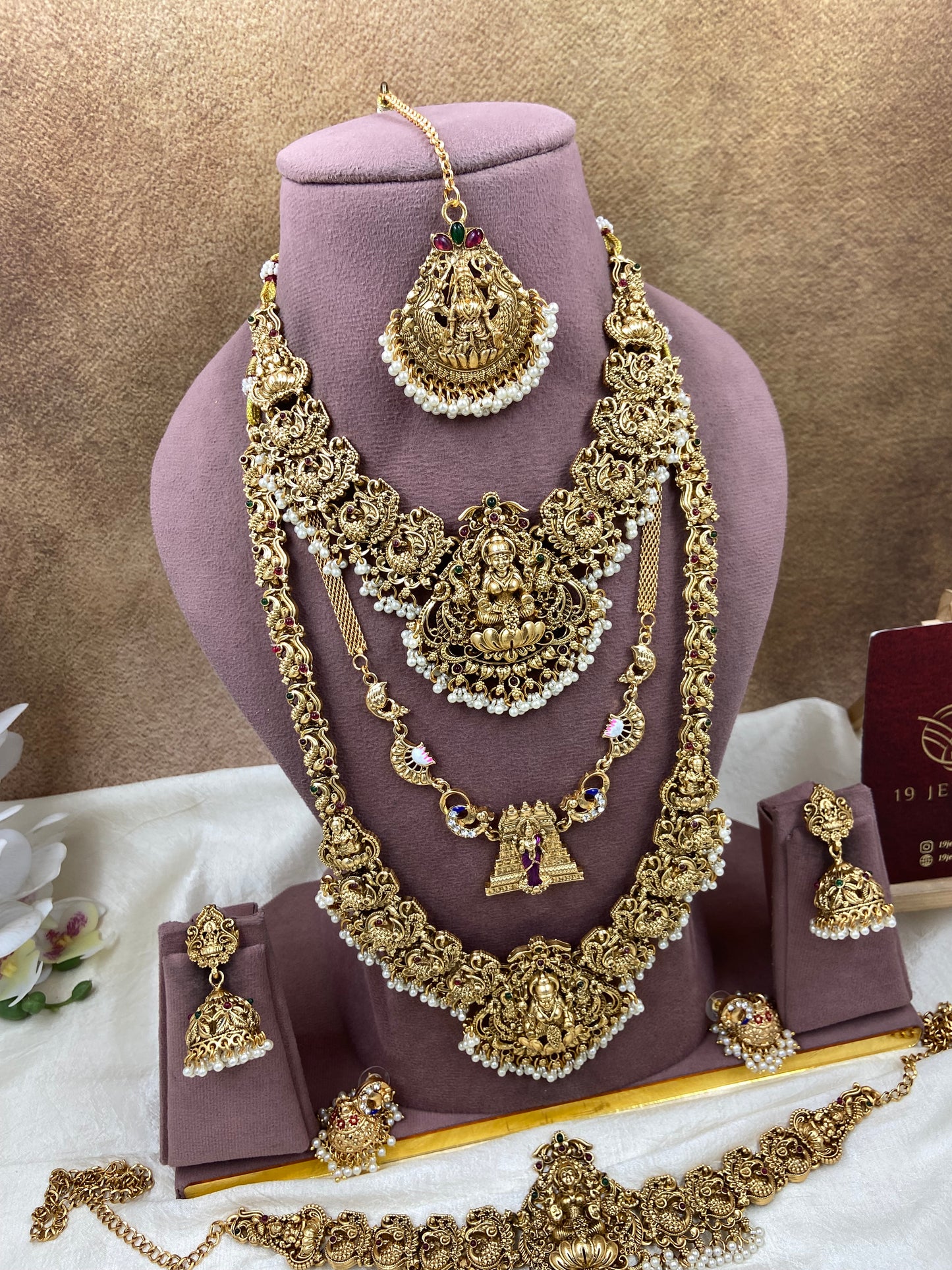 Semi bridal jewellery Sb727-E17-A21