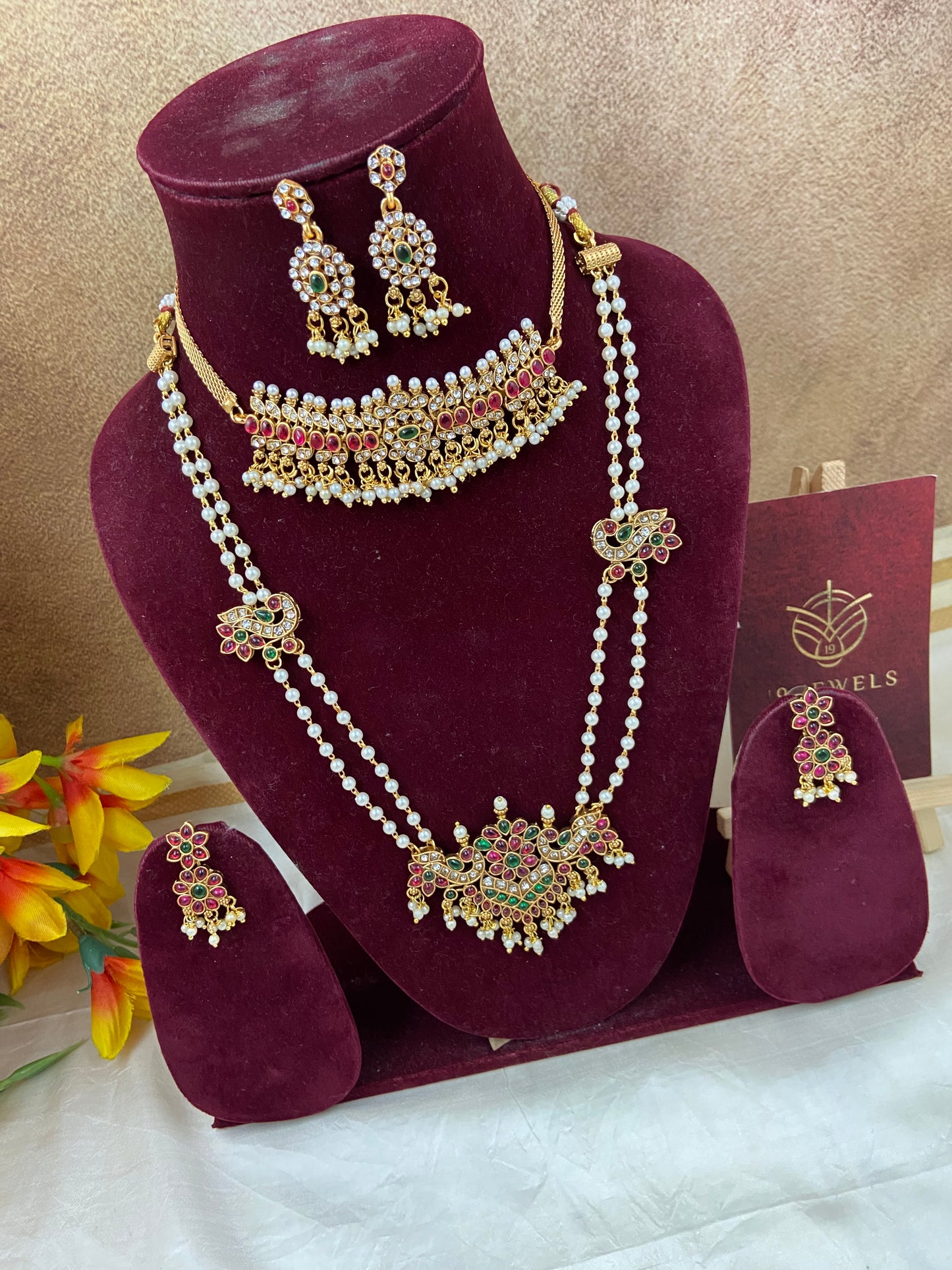 Pearl combo Jewellery N640