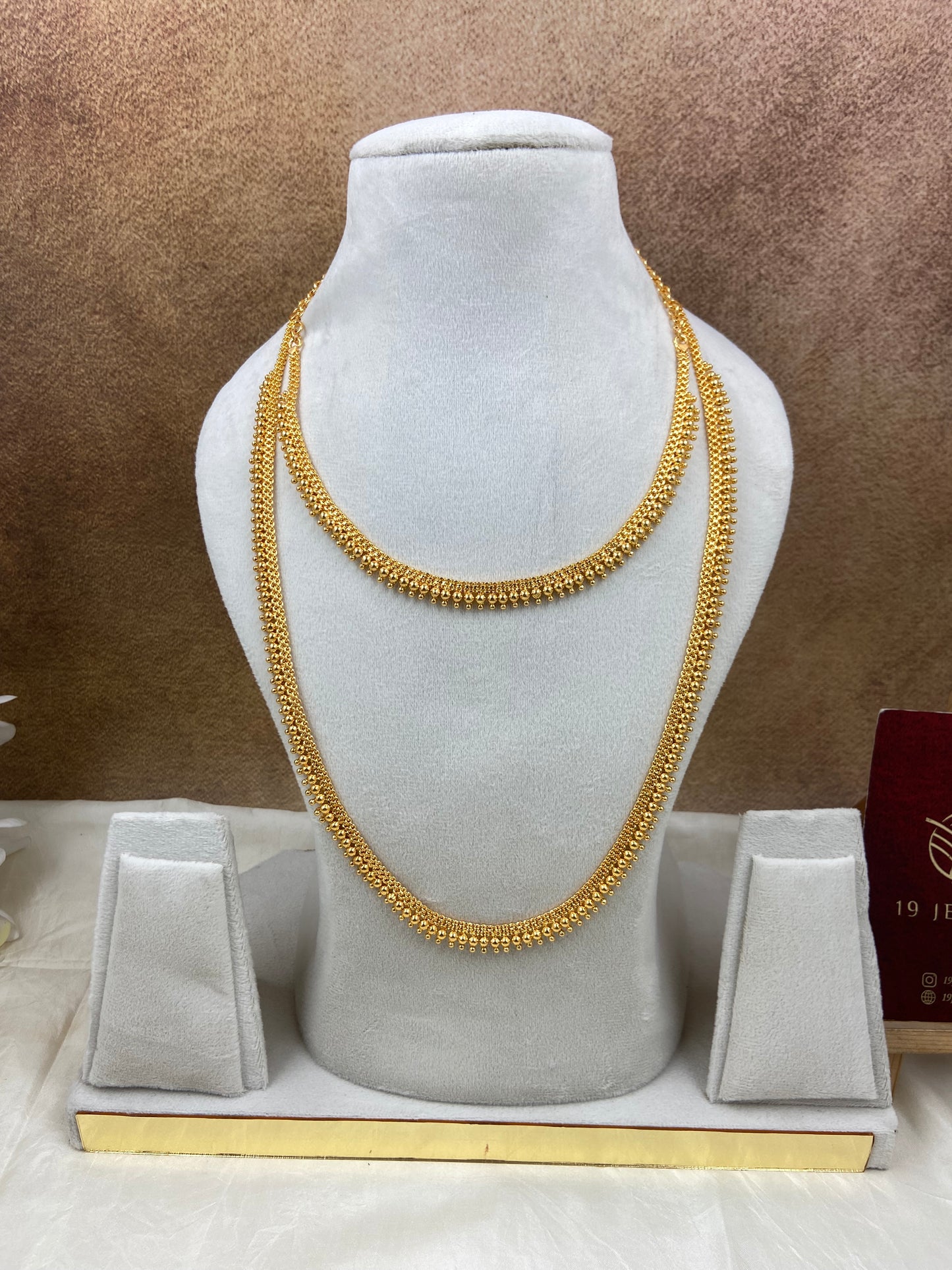 Gold replica combo haram jewellery Sb782-E15