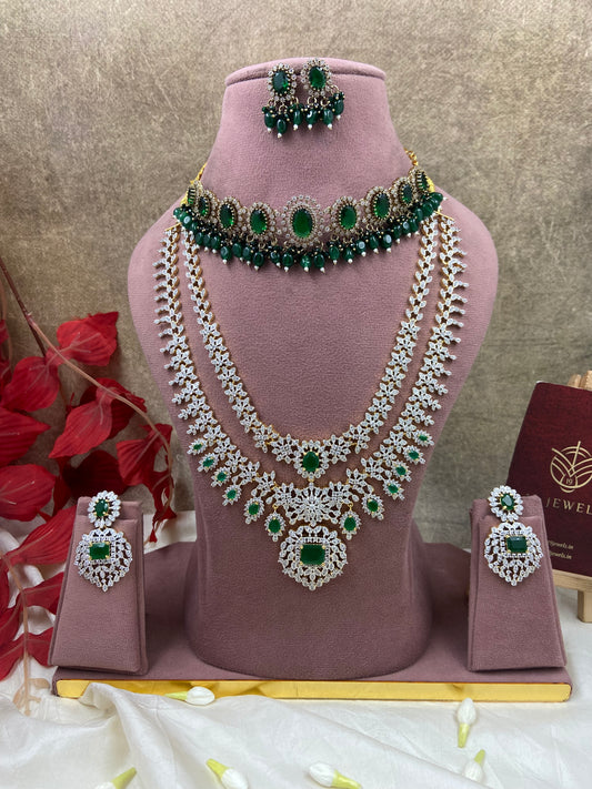 Premium American diamond necklace N1079