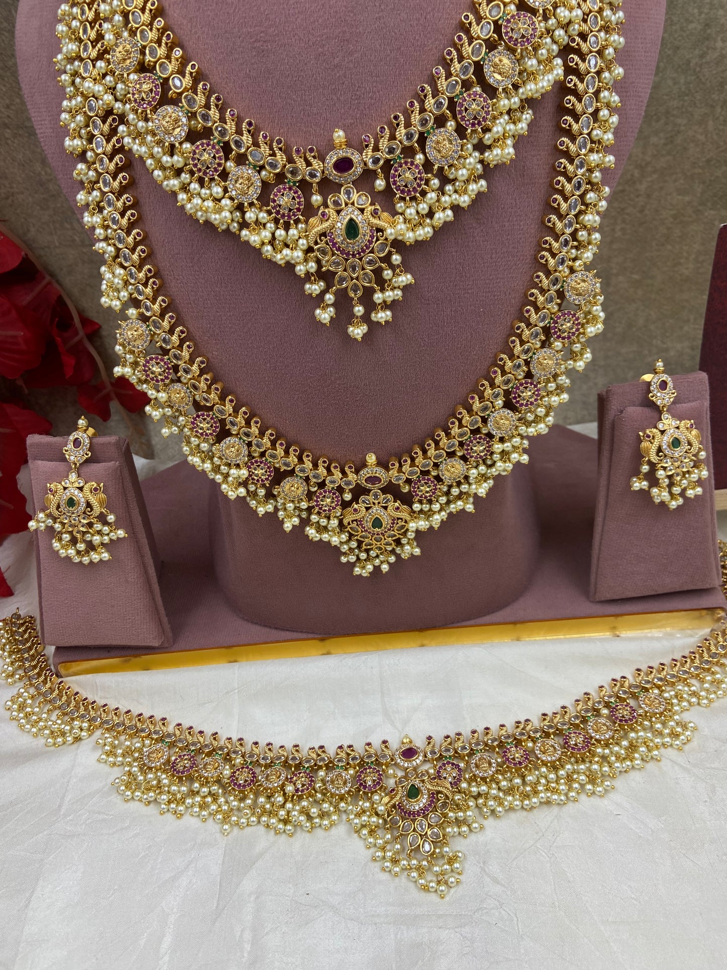 Premium Gutapussalu semi bridal jewellery Sb822-E14