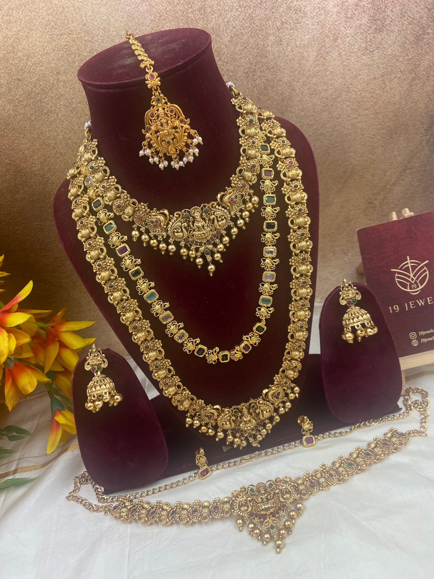 Simple elegant semi bridal jewellery Sb406