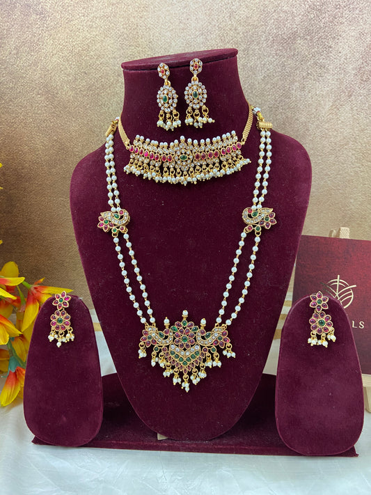 Pearl combo Jewellery N640
