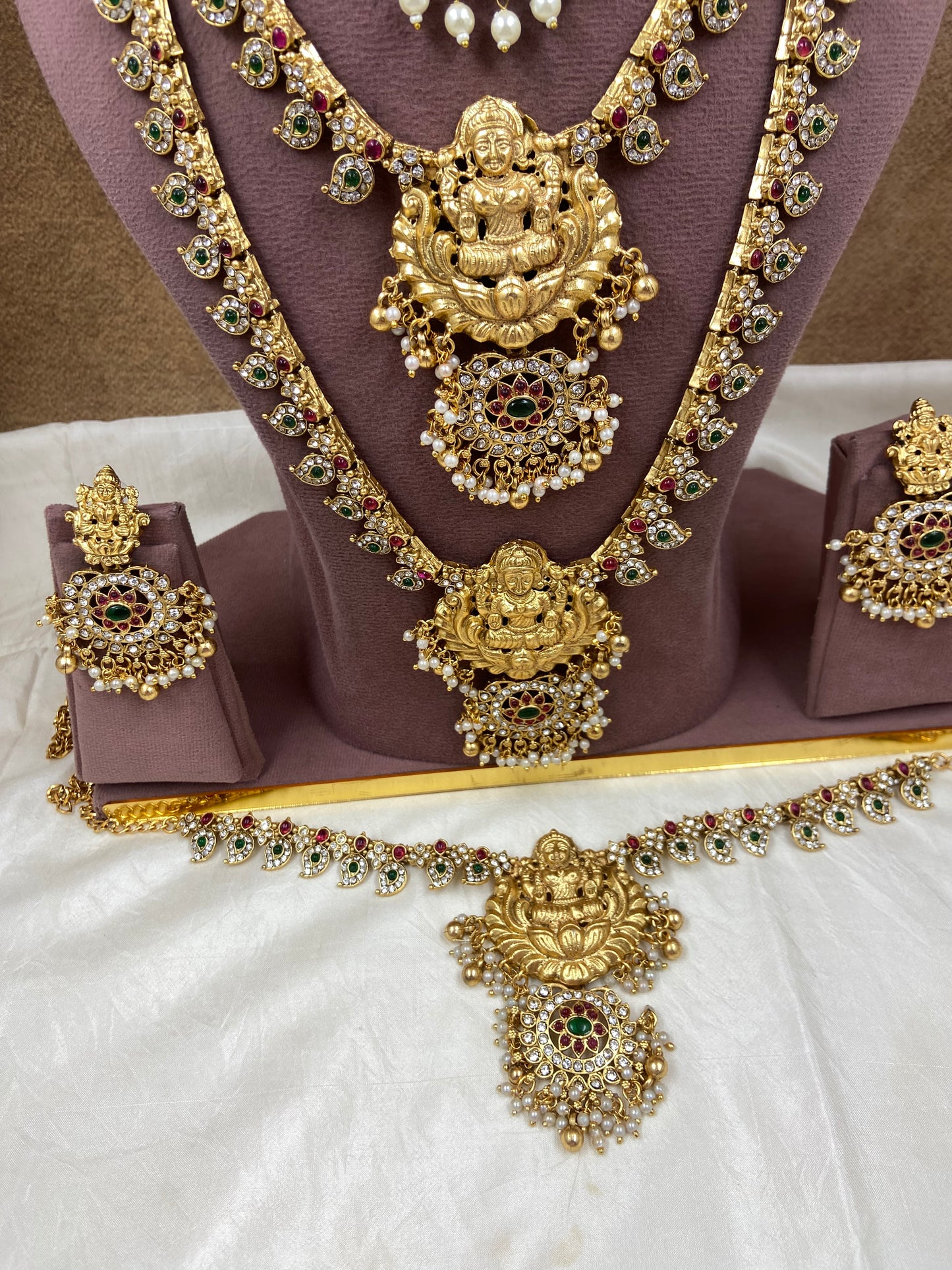 Semi bridal jewellery Sb765-E17-B17