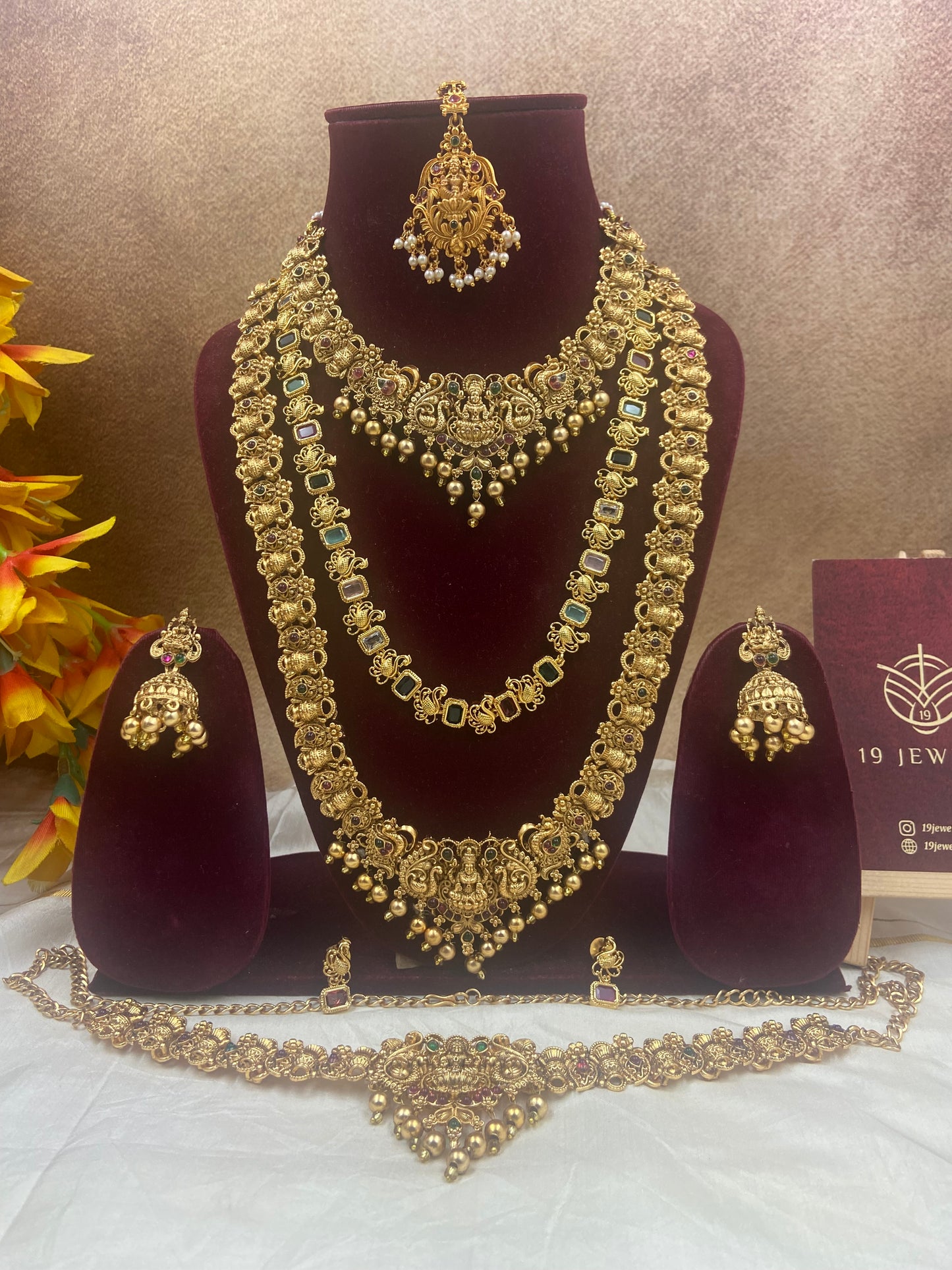 Simple elegant semi bridal jewellery Sb406