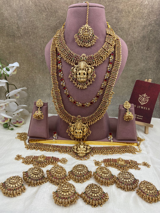 Kempu full bridal jewellery Br217