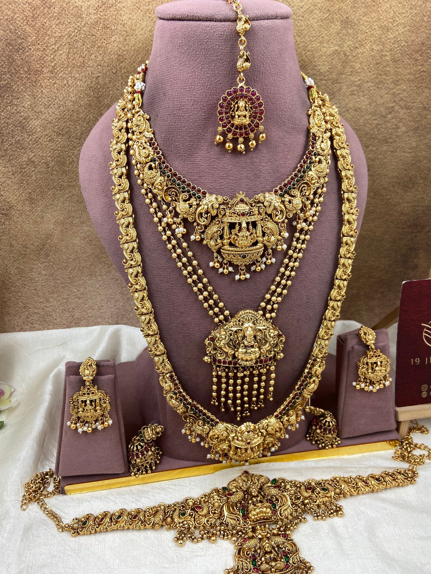 Semi bridal jewellery Sb726-G1-B15