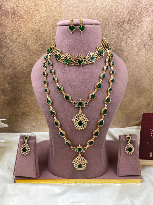 Semi bridal jewellery Sb740-D20-A19