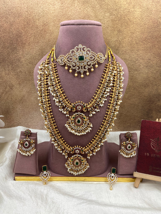 Semi bridal jewellery Sb722-A7-G7