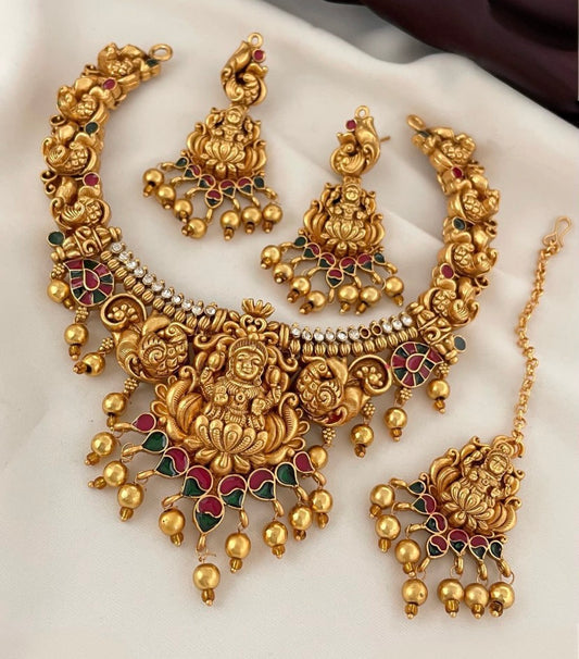 Nagas Lakshmi necklace set n420
