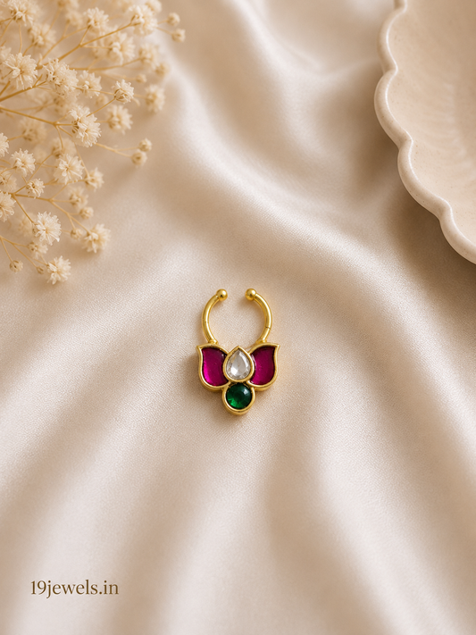 Jadau septum Nose pin 557-J4