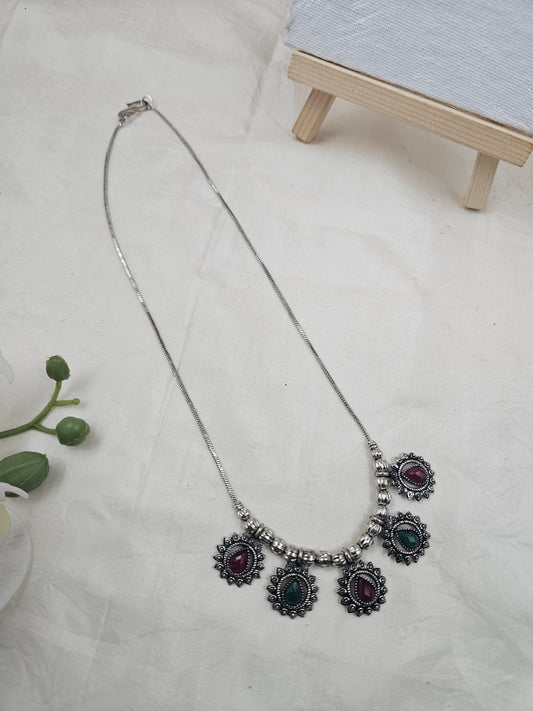 Silver necklace Ge033