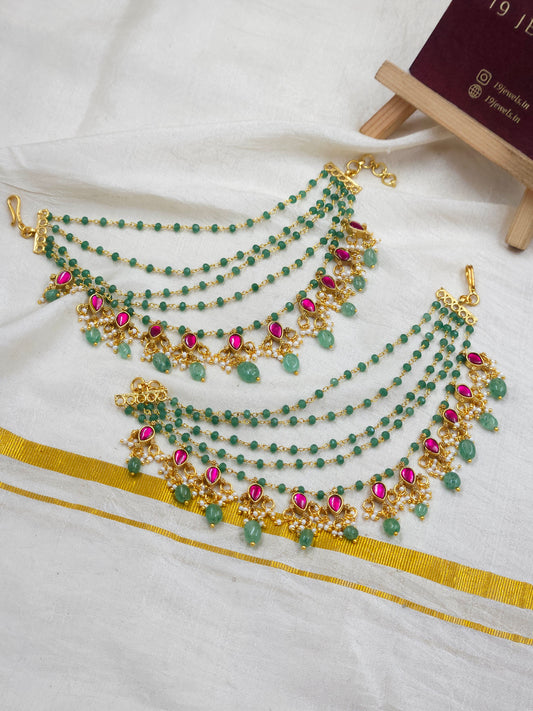 Jadau champavasalu/ Ear chain Ea153