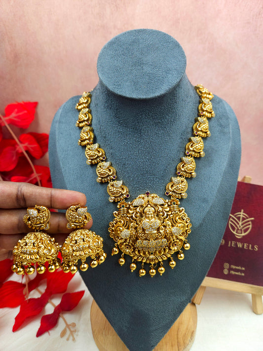 Aura Lakshmi temple necklace N1114
