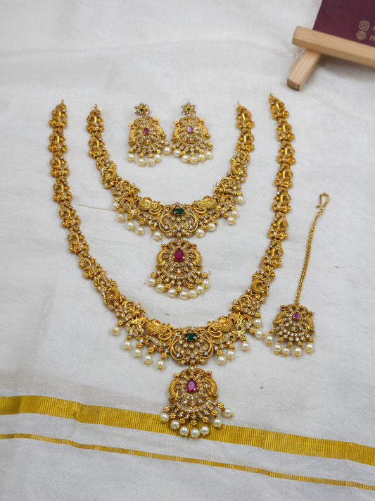 Cz necklace haram set Sb732