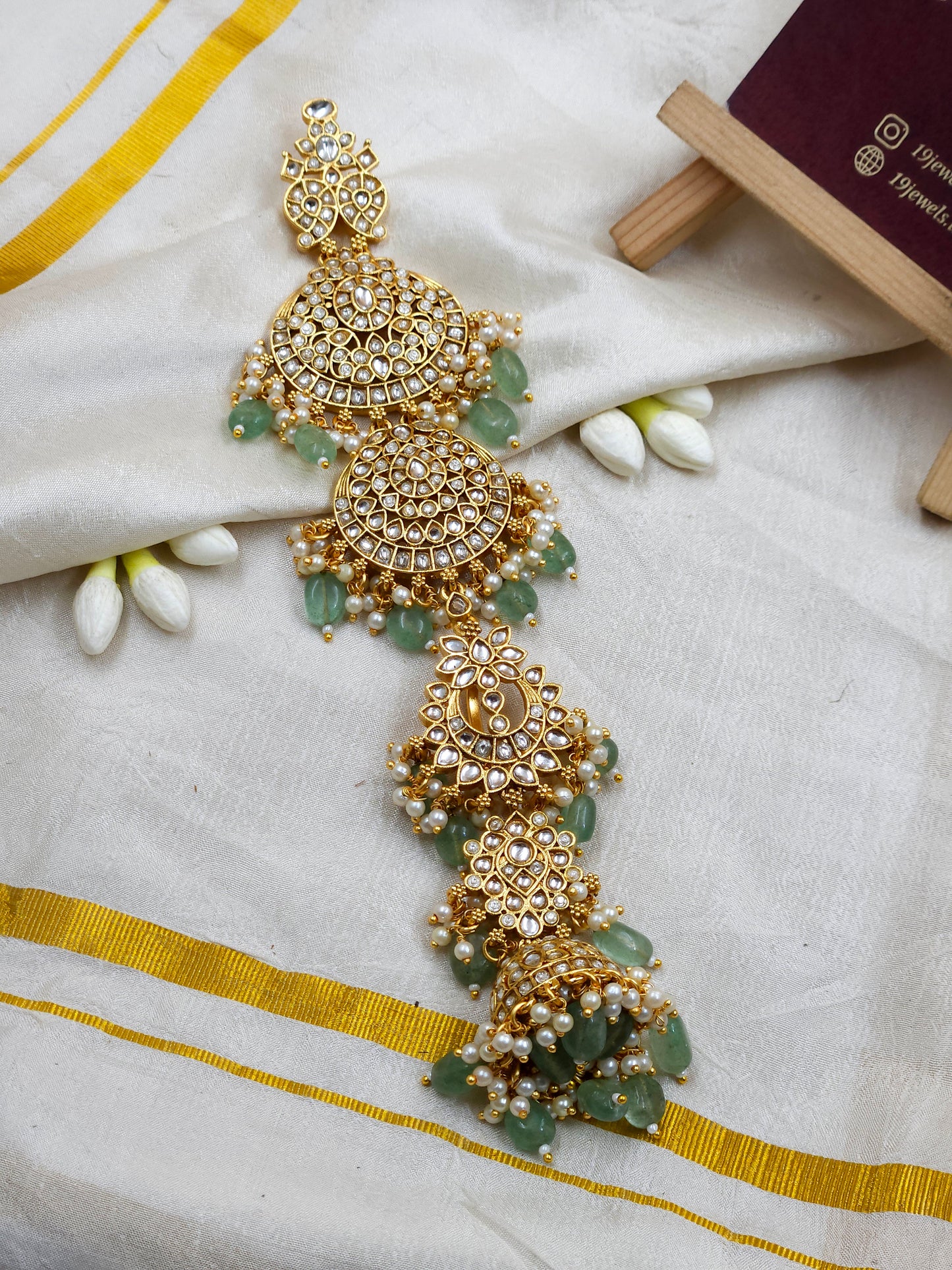 Premium kundan Hair jada Hr371-F3