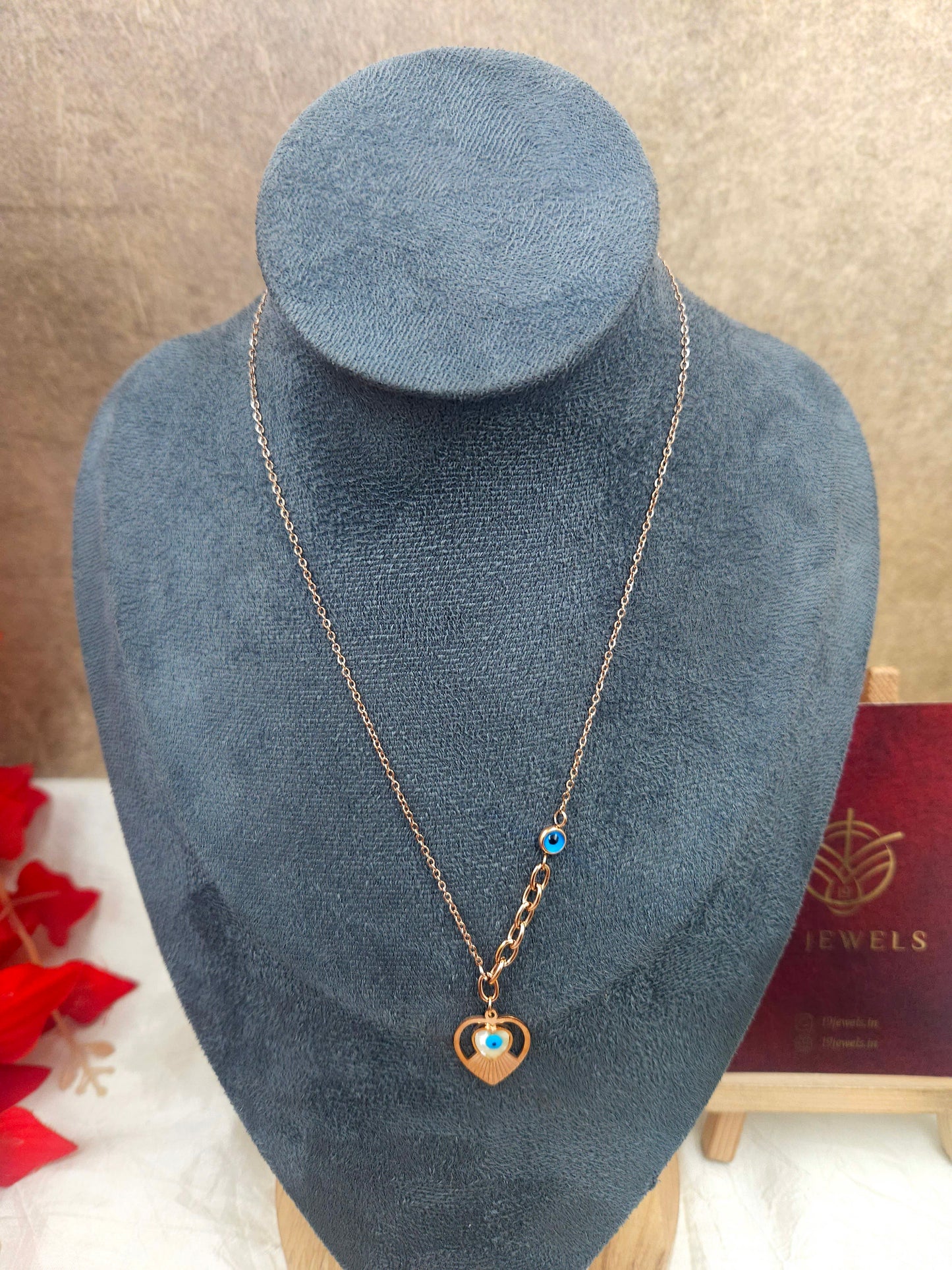 Evil eye anti tarnish chain N1009