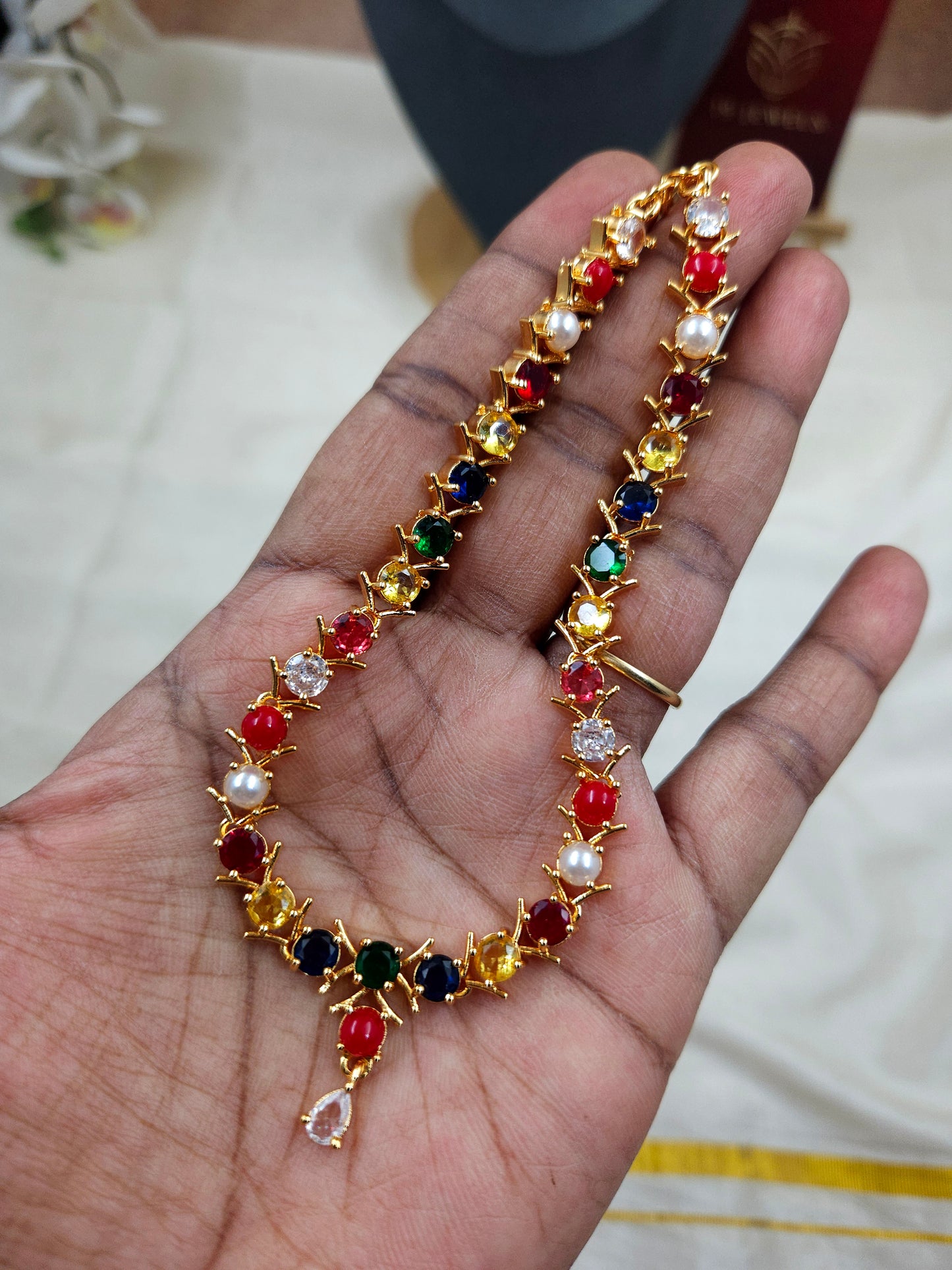 Navarathna necklace N1427