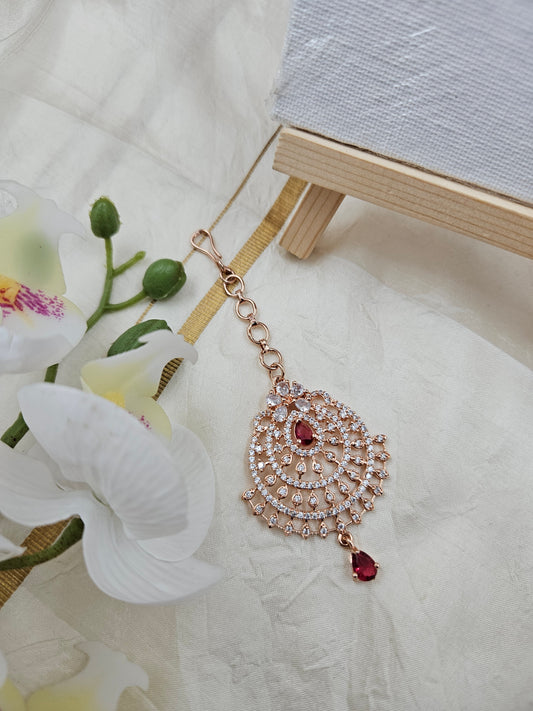 Rose gold ad tikka t074