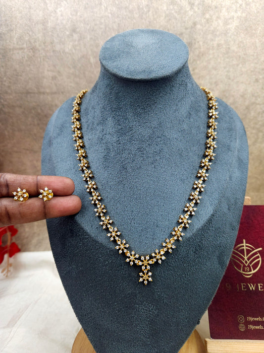 Diamond cut necklace set N960