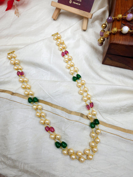 Subha maalika pearl mala N1144