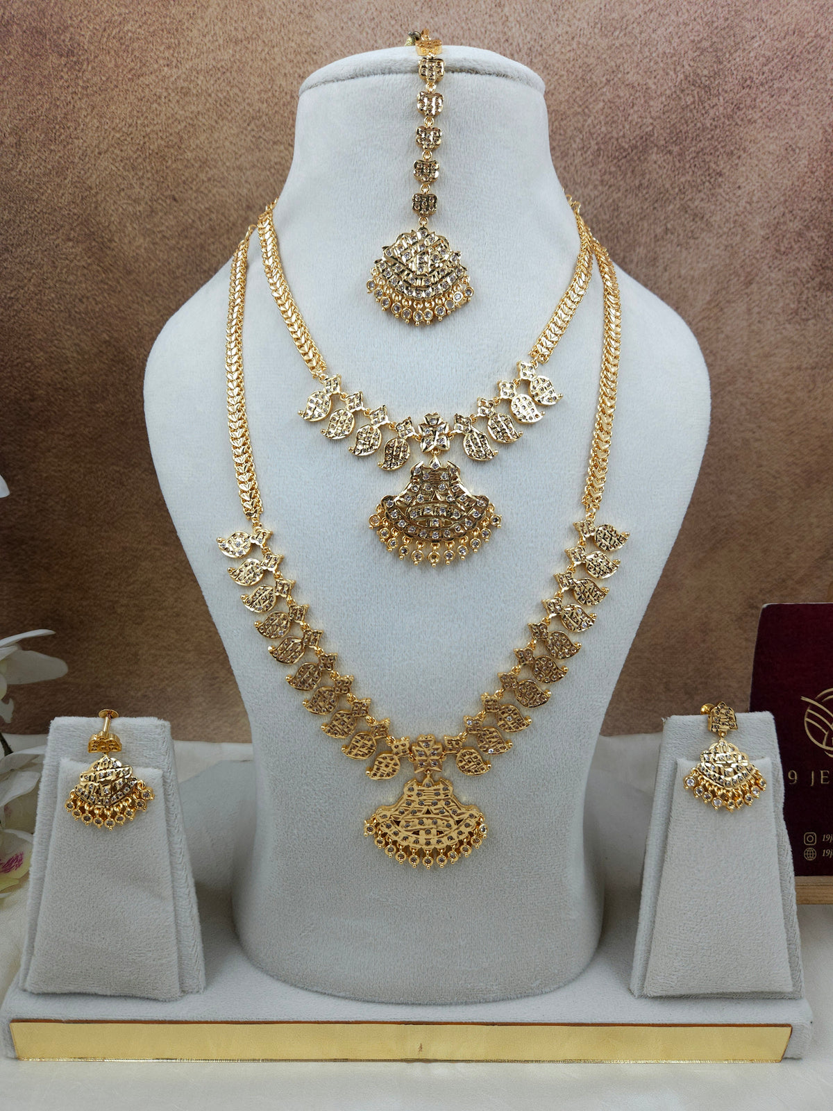 Impon style combo necklace haram set Sb823