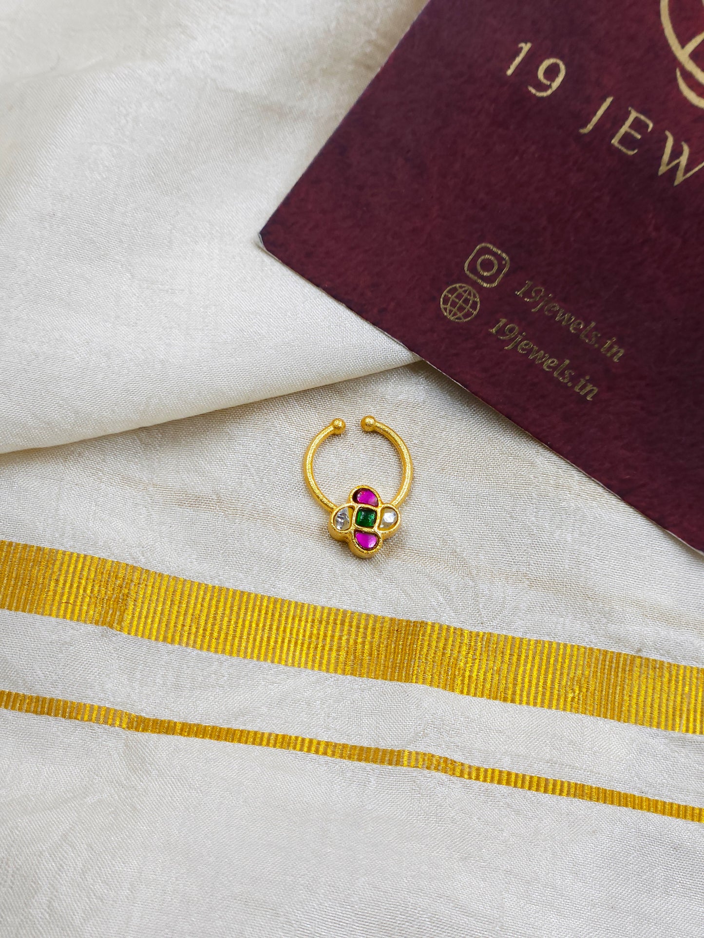 Jadau septum ring 440-J4