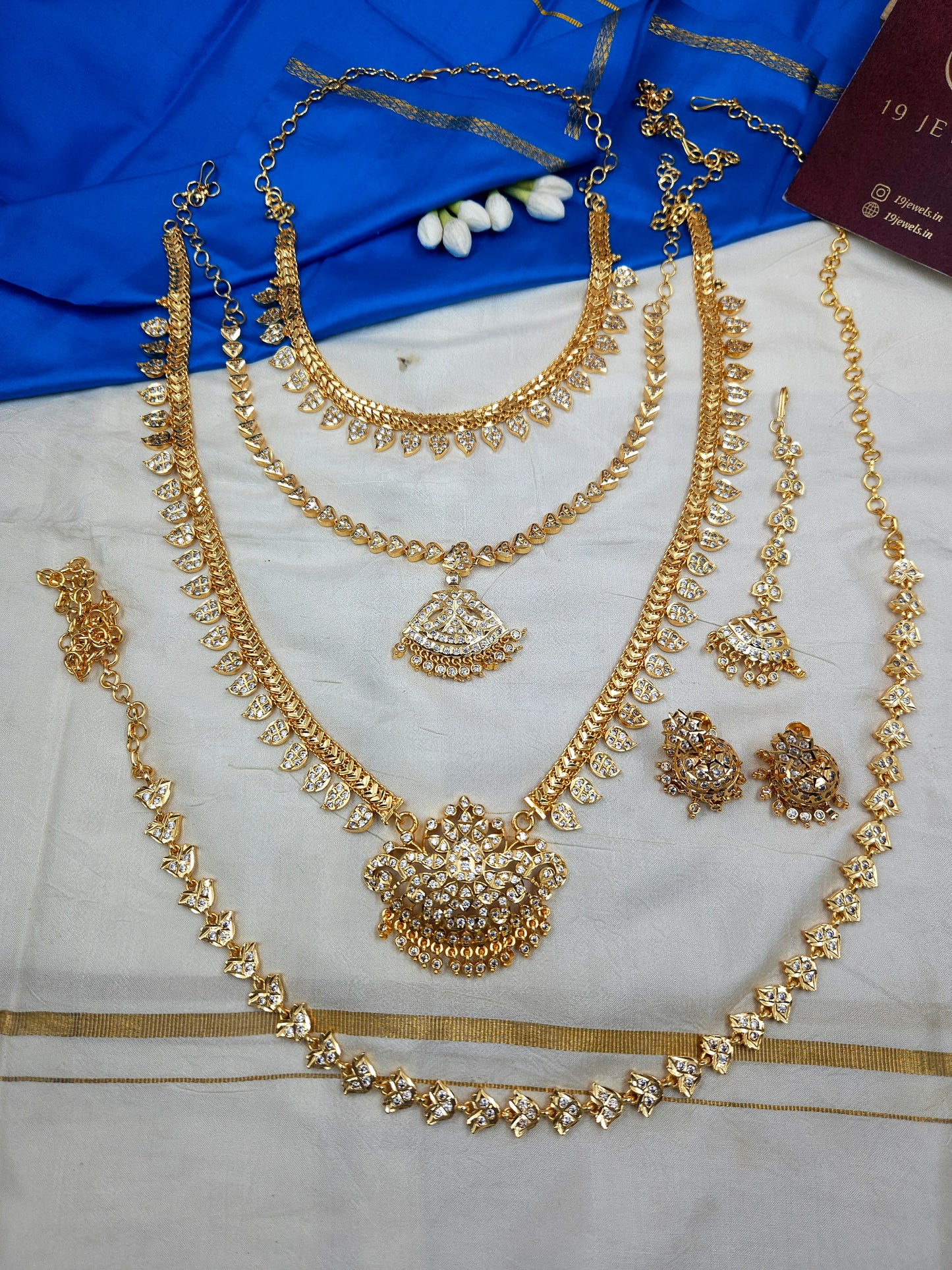 Impon style semi bridal jewellery Sb786