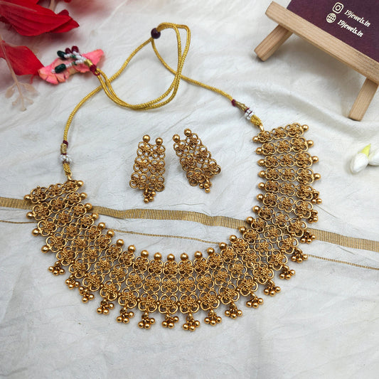Floral necklace N042