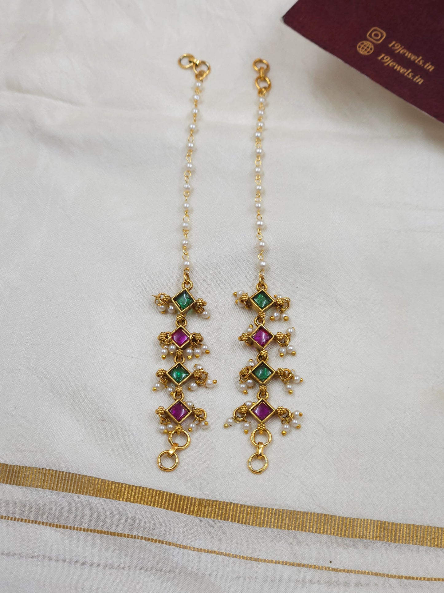 Antique Ear chain Ea235